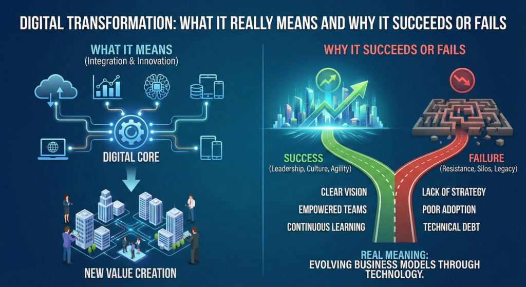 Digital Transformation: What It Really Means and Why It Succeeds or Fails